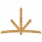 Ekena Millwork Alberta Rough Sawn Timber Gable Bracket, Western Red Cedar, 108"W x 68"H x 4"D x 6"F, 15/12 Pitch GBW108X68X0406ALB00RWR - alternate 1